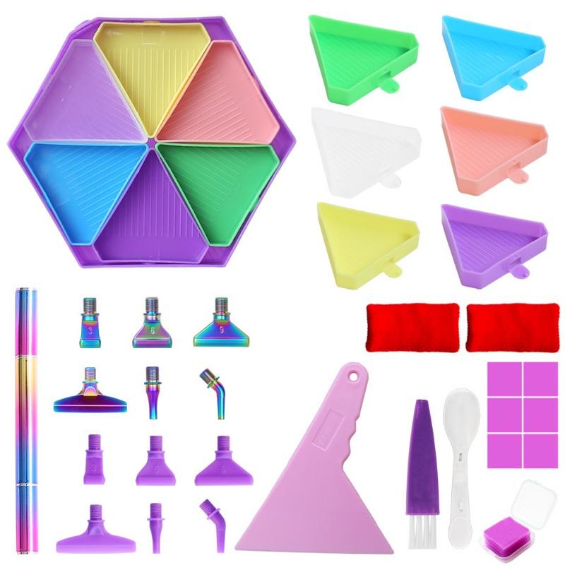 1 шт. Алмазная живопись Новый поворотный алмазный диск, Шестиугольный алмазный диск Многофункциональный диск-воронка Экран Алмазный диск Набор инструментов для DIY