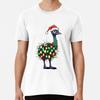 Santa's Emu Aussie Christmas  Premium T-Shir S To 5XL Made In the AU/USA T-Shirt