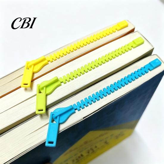 Портативная закладка для книг, длинная закладка на молнии для толстой книги, пластиковая 3D закладка для чтения страниц, аксессуар для мужчин и женщин
