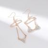 Funny Bikini Zircon Drop Earrings for Women Asymmetric Design Earring Personality Party Jewelry Aesthetic Female Ear Accessories