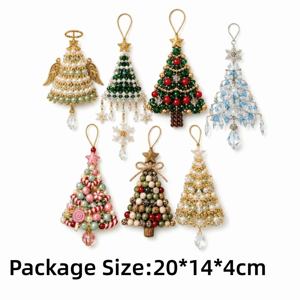 Hanging Beading Craft Set Beaded Ornament Kit New Christmas Craft Kit Festive Holiday Activity
