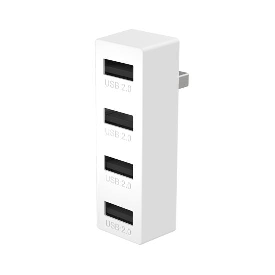 Док-станция расширения 4-в-1 с защитой от помех, 4 порта USB 2.0, без задержек, USB-хаб для контроллеров игровых консолей
