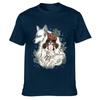 Graphic Novelty Princess Mononokes Hime T-Shirts for Men Women Pure Cotton Kodama Tree Forest Spirit Tees Shirt