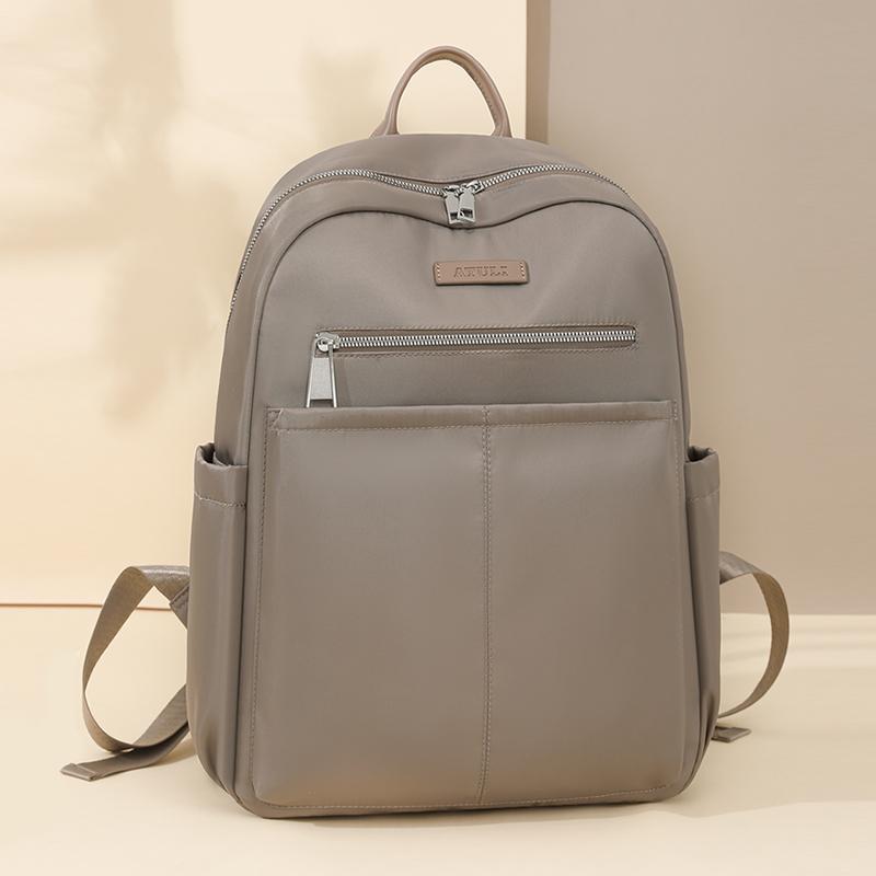 Solid Color Women's Large Capacity Backpack Commuter Travel Backpack