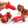 1pcs Strawberry Hullers Creative Tomato Corers Stainless Steel Fruit Leaf Stem Stalks Remover Strawberry Huller Kitchen Gadgets