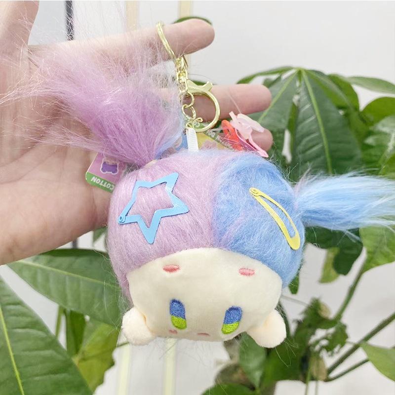 Cute Plush Hanging Doll Keychain Wholesale Stuffed Toy With Fluffy Bunny Ears Perfect Birthday Gift Characters)