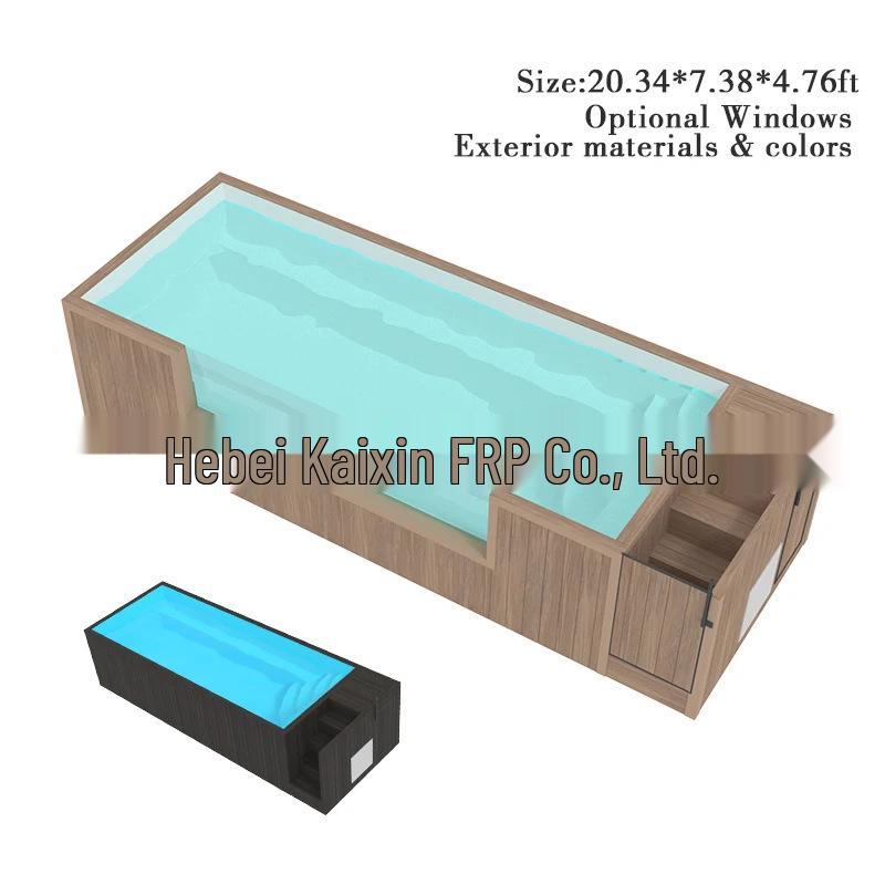 Movable Outdoor Glass Fiber Swimming Pool: Easy-to-Install Small Prefabricated Garden Pool
