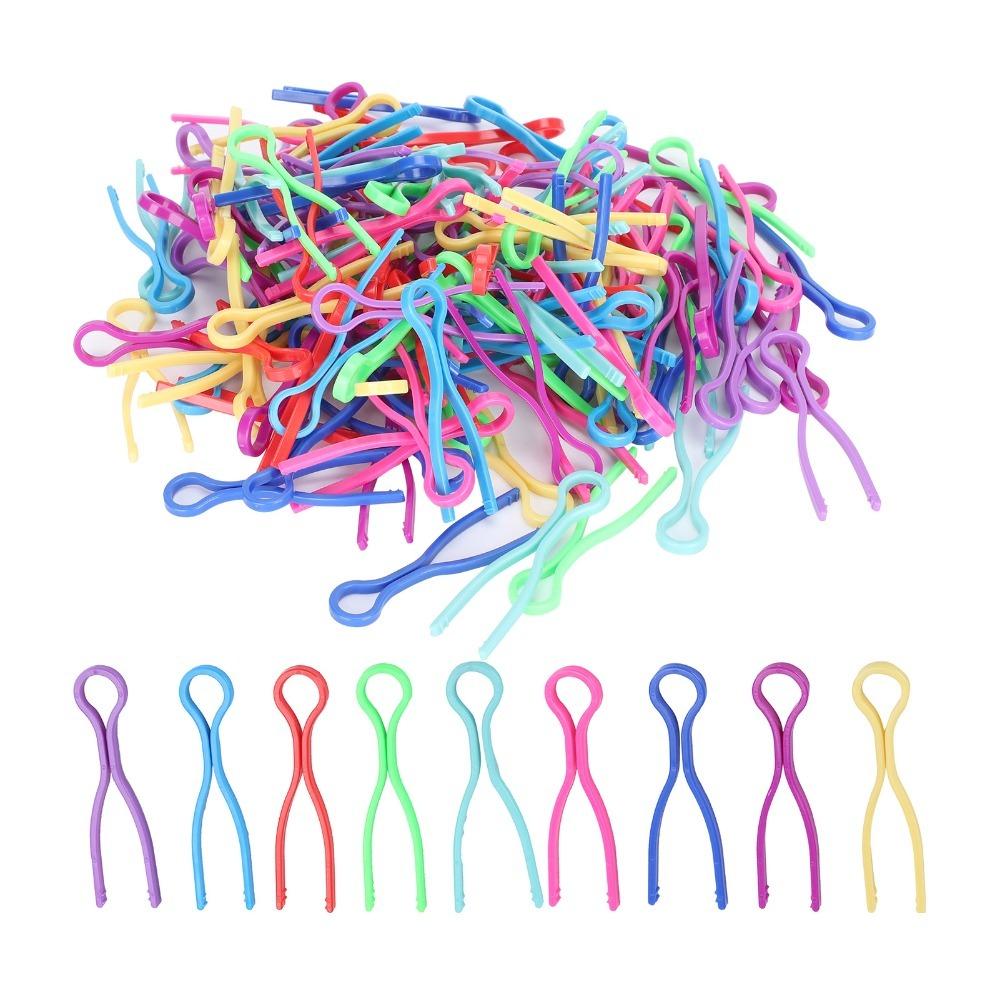120pcs Plastic Clip Bobbin Thread Holders Colorful Bobbin Clips Sewing Machine Accessories