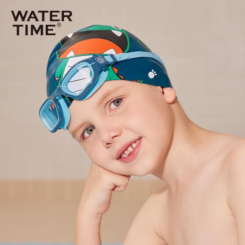 Водонепроницаемая силиконовая шапочка для плавания WATERTIME для детей