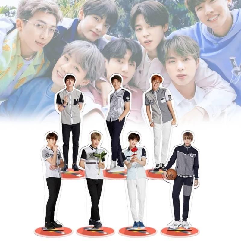 Универсальная двусторонняя акриловая фигурка-подставка K-pop звезды BTS Bangtan Boys для любого пространства