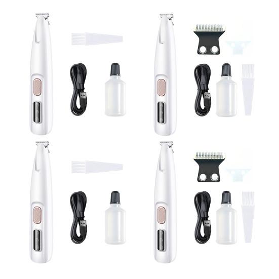 Триммер для собачьих лап, аккумуляторная машинка для стрижки собак с низким уровнем шума и светодиодной подсветкой, электрический инструмент для стрижки собак, предназначенный для лап, ушей, лица