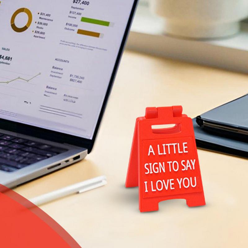 Love Language Sign Couple Small Sign Ornaments I Love You Sign Plaques Romantic Cute Home Decor Love Language Sign Decor For