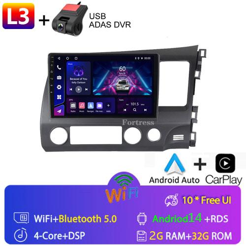 Android Car Radio Multimedia для Honda Civic RHD 2005 - 2012 Мультимедийный проигрыватель 2 Din Правый руль Навигация GPS Carplay DVD