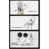 Concealed Wooden Door Locks Single Double-Sided Home Security Privacy Latches for Bedroom Hallway Auxiliary Hidden Door