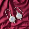 Молочный Опал Драгоценный Камень Серебро 925 пробы Ювелирные Изделия Ручной Работы Серьги 1,43" Для Нее EE-117-16
