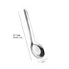 5/10pcs Flat Stainless Steel Spoon Set Thickened Adult Student Spoon Eating Soup Rice Spoon  Canteen