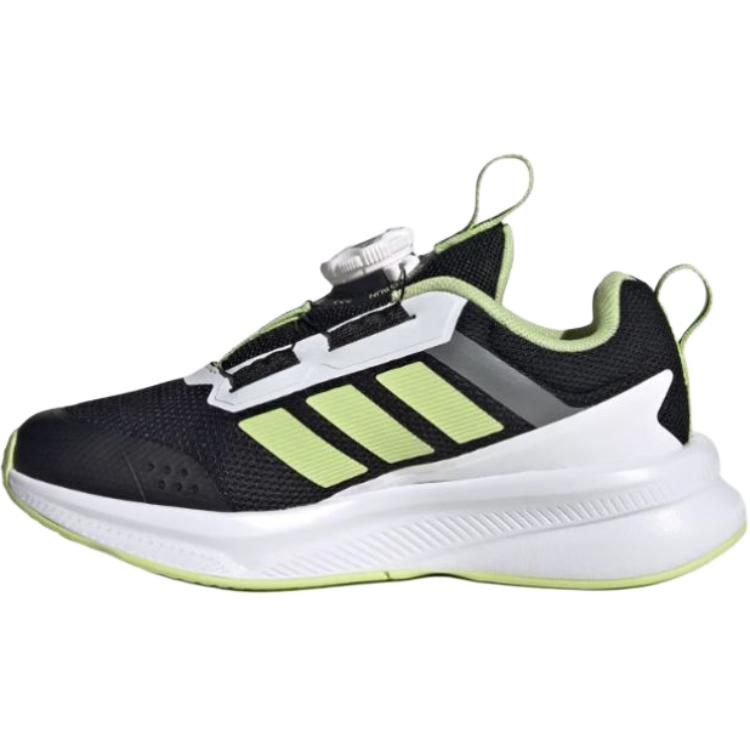 Adidas Fortarun 4.0 Habu Versatile Comfortable Durable Low-Top Kids Running Shoes Kids Running Shoes Black Green KJ6281