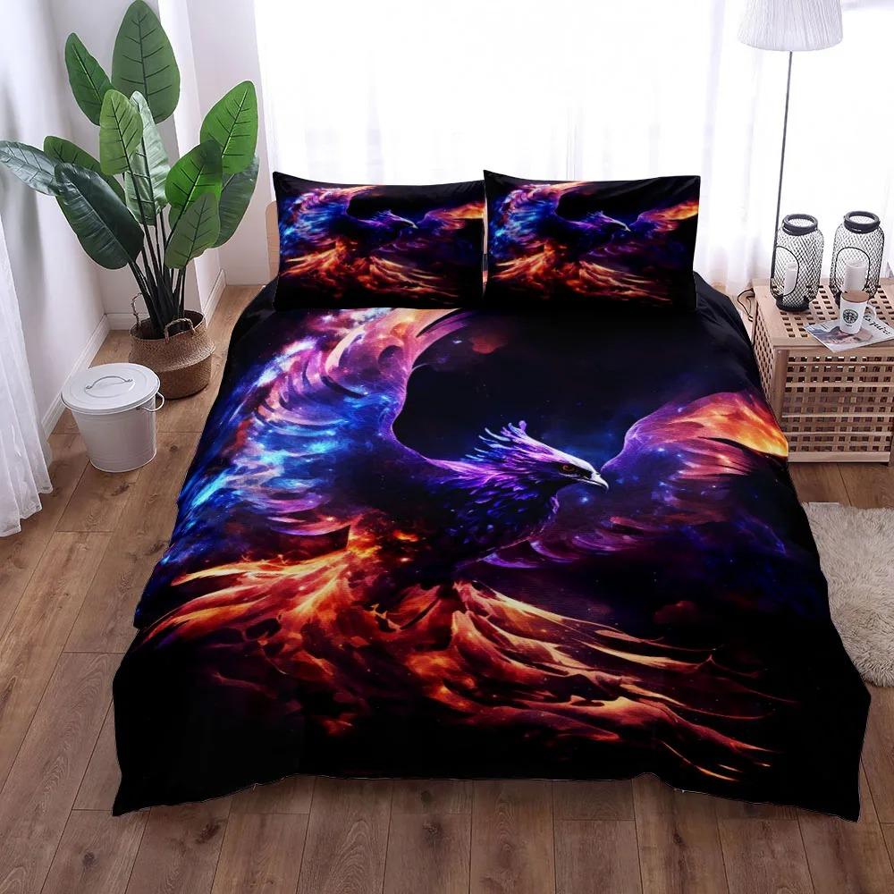 3D Ghost Wolf Night Duvet Cover Set King Queen Double Full Twin Single Size Bed SetВысококачественный пододеяльник Customization
