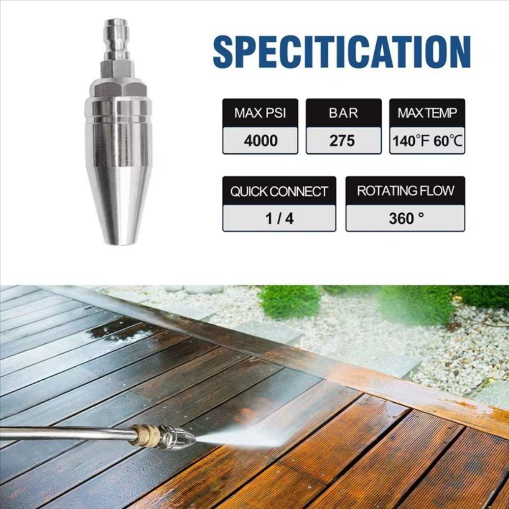 Drain Jetter Nozzle Turbo Nozzle Pressure Washer Nozzle Sewer Jetter Nozzle Cold Water Use
