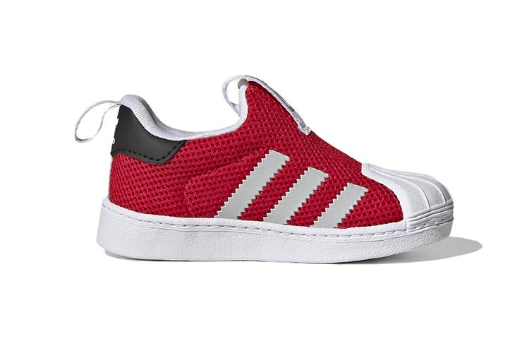 adidas Оригинальные SUPERSTAR 360 Повседневные Низкие Кеды для Скейтборда Красные Для Младенцев и Малышей GZ5036