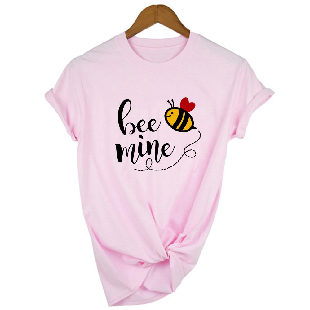 Bee Kind Print Graphic Tees Women Summer Short Sleeve Female T Shirt Mujer Camisetas Aesthetic Harajuku