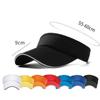 Adjustable Tennis Sunscreen Cap Sun Visor Empty Top Sun Hat  Outdoor Sport