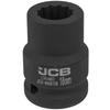 JCB 3/4" 18mm Impact Socket 12-Point Cr-Mo Socket Wrench