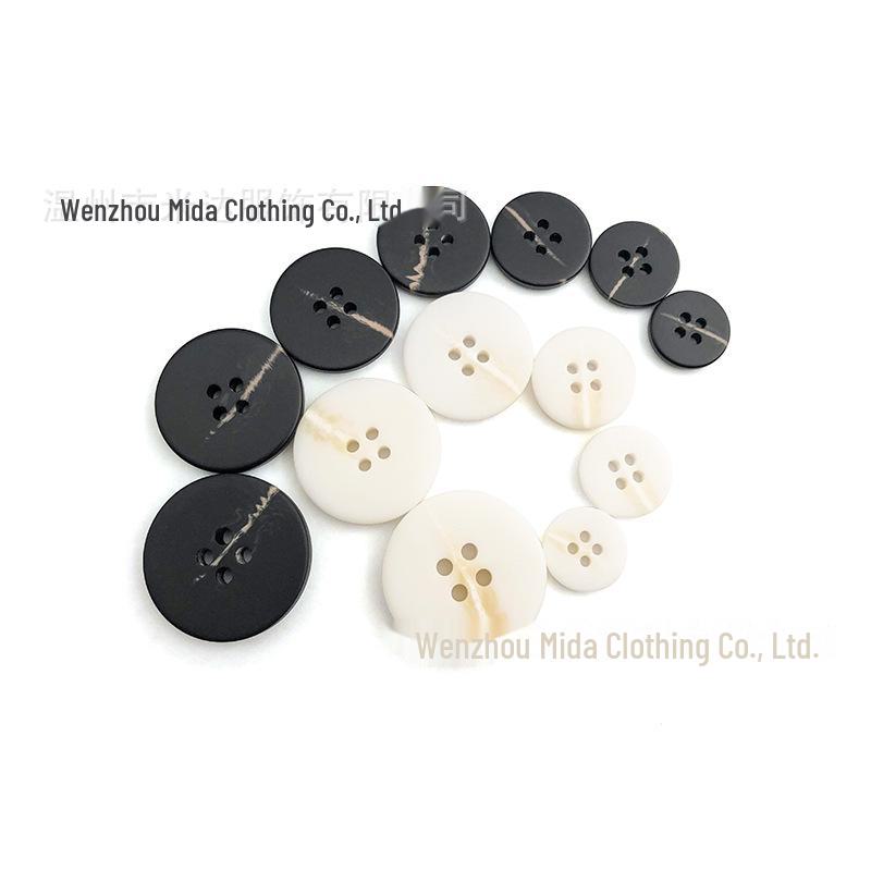 Комплект круглых смоляных пуговиц для женских пальто и свитеров – включает модели с четырьмя отверстиями и узорчатые модели