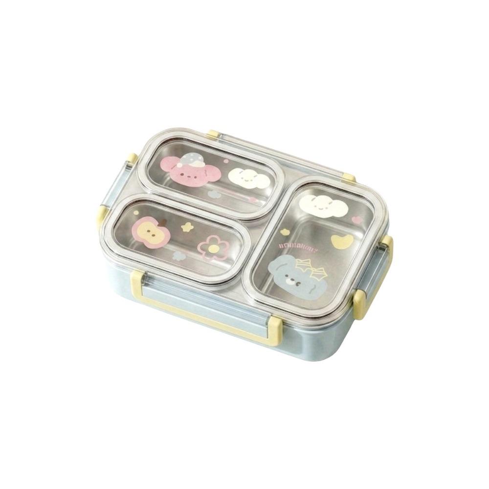 Airtight Stainless Steel Lunch Box Microwave-Safe Student Meal Plate Office Workers