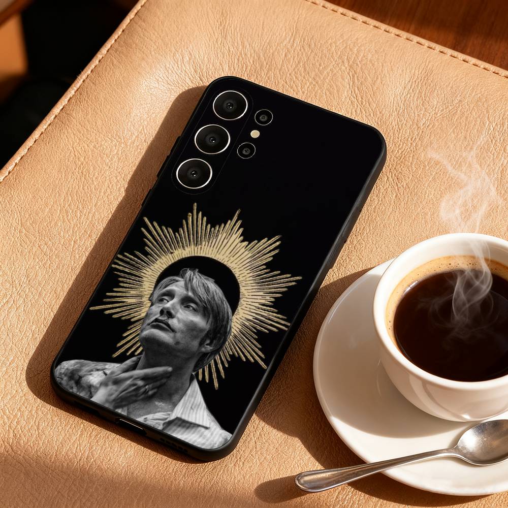 Чехол для телефона M-Mads M-Mikkelsen H-Hannibal для Samsung S26, S25, S24, S21, S22, S23, S30, Ultra, S20, FE, Lite, 10, 9, Черный чехол