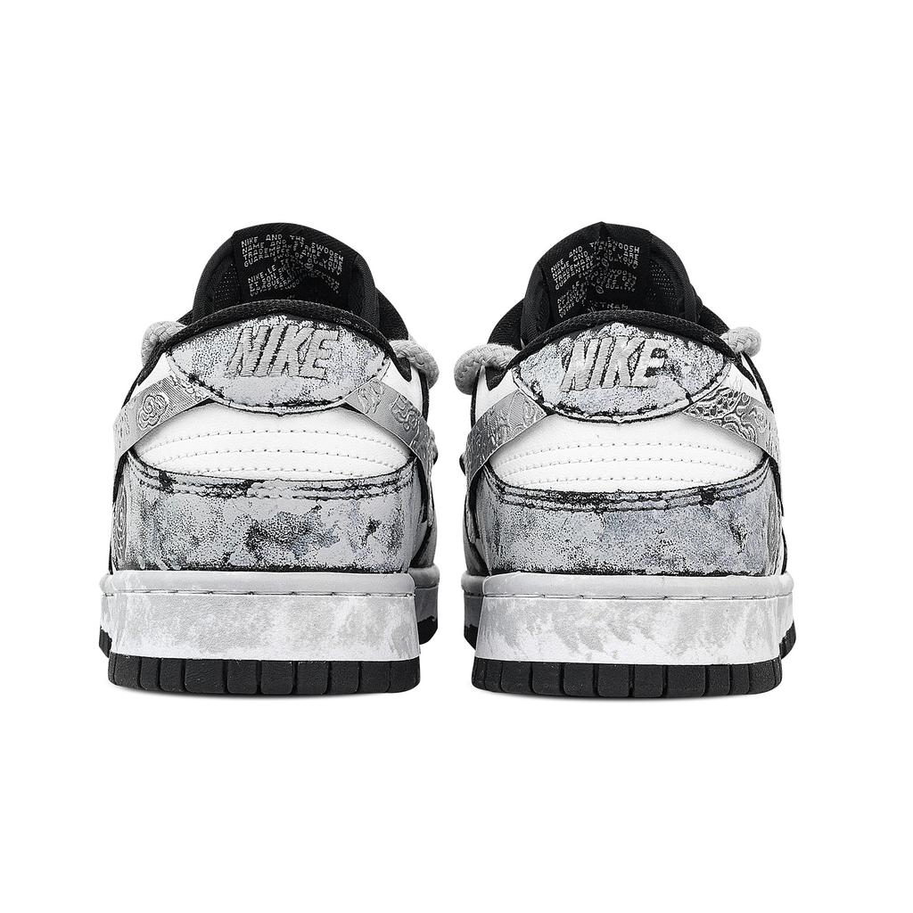 Nike Dunk Silver Bloom Износостойкие Низкие Скейтбордические Кроссовки Унисекс Серый Белый DD1391-100(Команда773- )