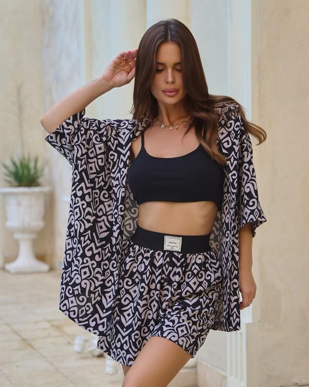 Printed Suit with Shirt and Shorts ISSA PLUS