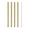 8 Reusable Bamboo Straws - Kikkerland - Natural -