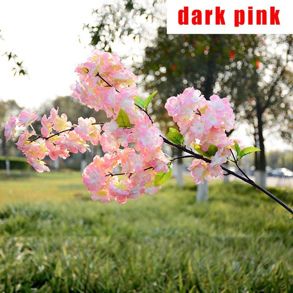 Bouquet 4 Branches Silk Table Artificial Sakura Fake Flower Home Decoration Cherry Blossom