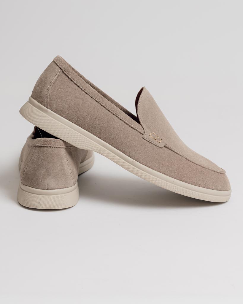 Лоферы мужские Krula 8221 40 светло-бежевый замша