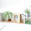 KATOMOKU Dual Use Clock 4 Natural km-95NARC Wall/Tabletop Use Radio-Controlled Clock with Continuous Second Hand, 14cm