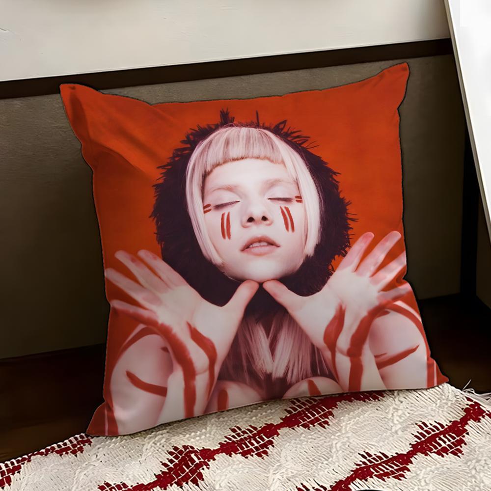 Famous SingerAAuroraMusic Cushion Cover Reversible Soft Durable Pillow Cover Home Car MultiScene Use for Daily Comfort