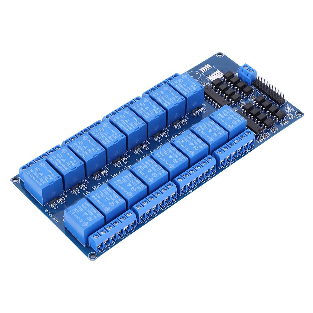 16-канальная плата расширения с низкоуровневым триггером с оптопарой, релейный модуль с низкоуровневым триггером 5 В для Arduino Raspberry Pi