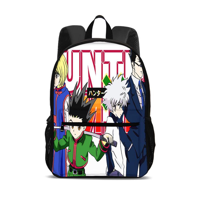 HUNTER × HUNTER Рюкзак Пенал Сумка для переноски Набор из 3 шт. С рисунком из аниме Детский сад Мальчики Плюс Девочки Новый Вместительный Легкий