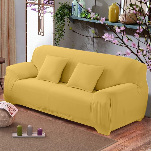 Высокоэластичный Дешевый Чехол для Дивана Чехлы для Дивана Однотонные Эластичные Чехлы для Дивана Чехол для Дивана Угловой L-образный Диван 1 2 3 4 Места для Дома