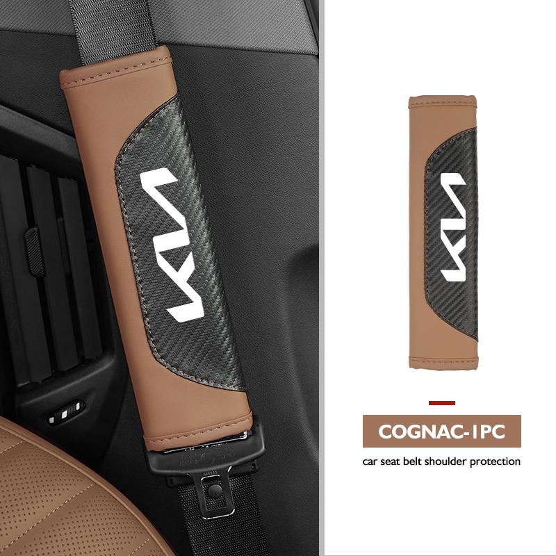 CKWQ4 Для автомобиля KIA Ремни безопасности Покрытия на плечо ремня безопасности из углеродного волокна Ceed Sportage Rio K5 K2 Optima Cerato Venga Sedona