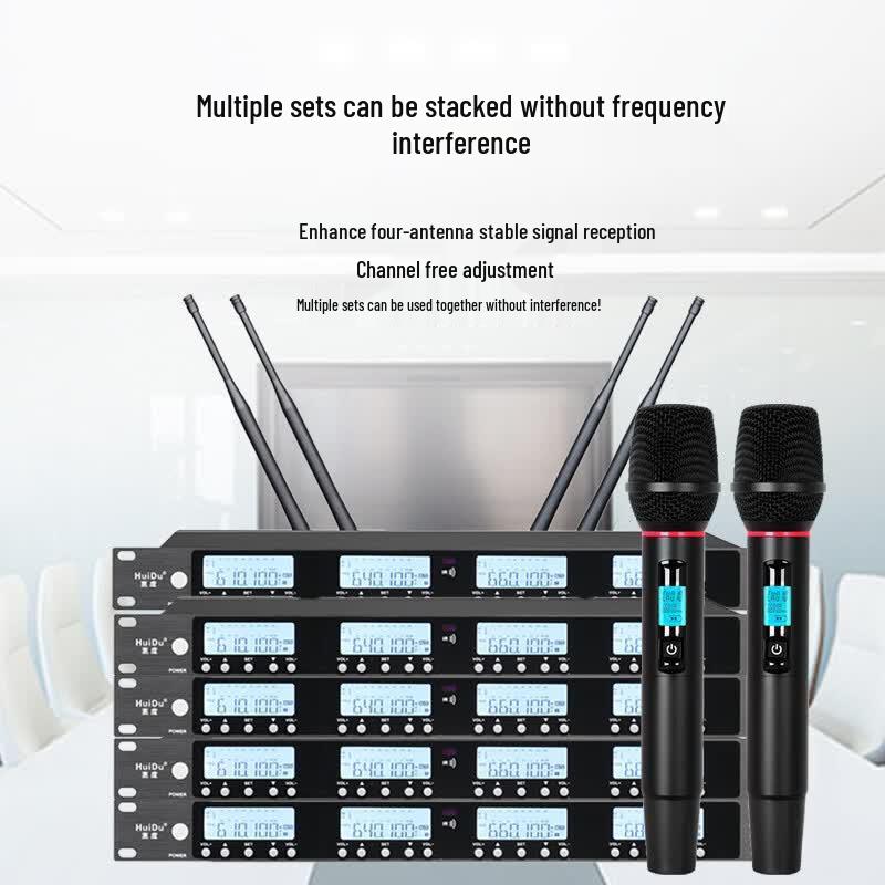 HuiDu UHF Wireless Conference Microphone System (CN version)