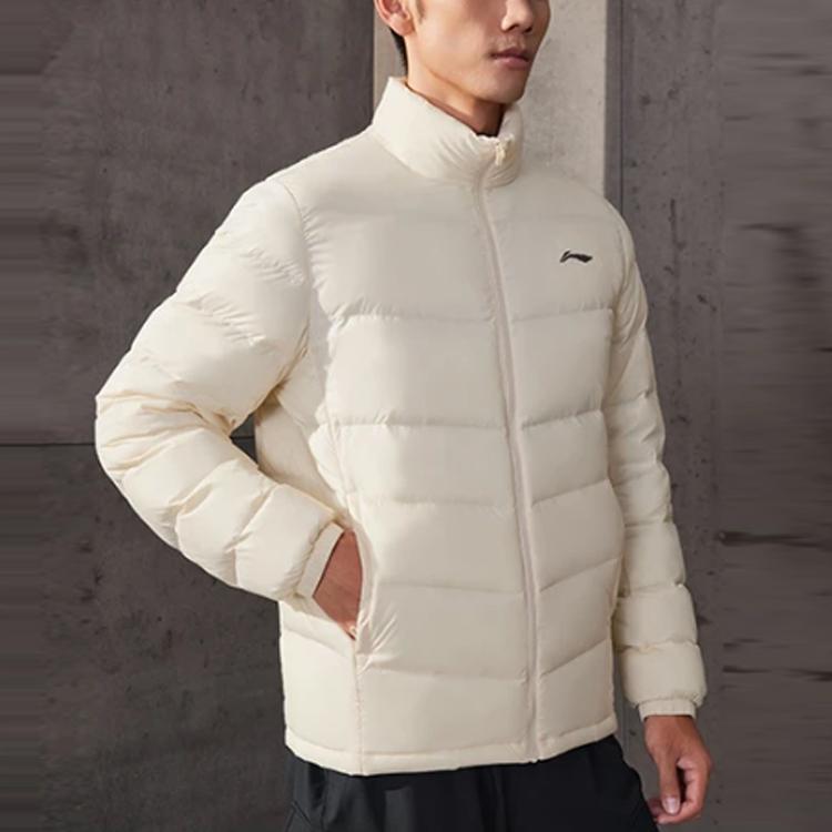 Мужская пуховая куртка Li Ning Белая AYMS203-4