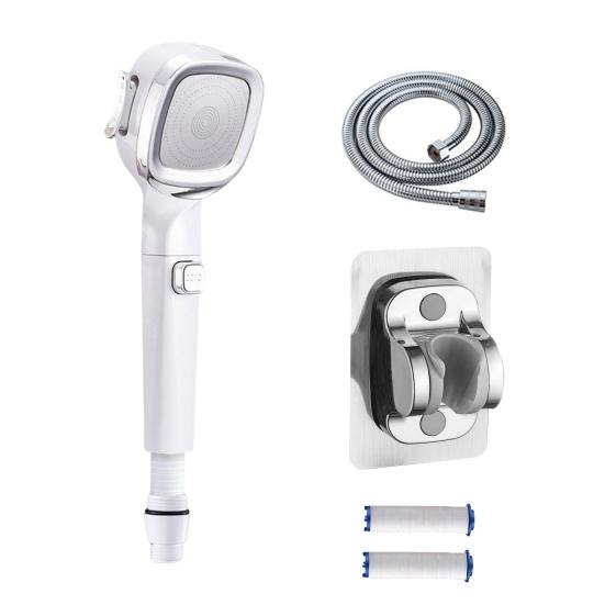 Душевая головка с фильтром высокого давления и 4 режимами распыления воды Ручная душевая головка