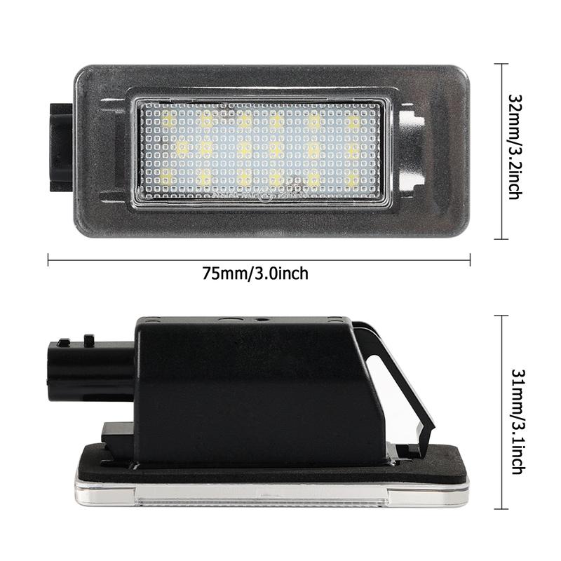 For Nissan Serena C27 Rogue -2024 2016- Waterproof 6000K License Plate Lamp Lights 265108990E Rear Tag Bulb Replacement