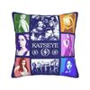 Kpop Katseye Музыкальная наволочка Полиэстеровая наволочка для подушки Подарок Чехол для подушки Чехол для автомобиля Молния 45*45 см