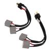 2Pcs 9003 H4 Headlights Wiring Harness Socket Adapter Male to Female 2 Way Splitter Wires for Truck Pickup LED Cable Plug
