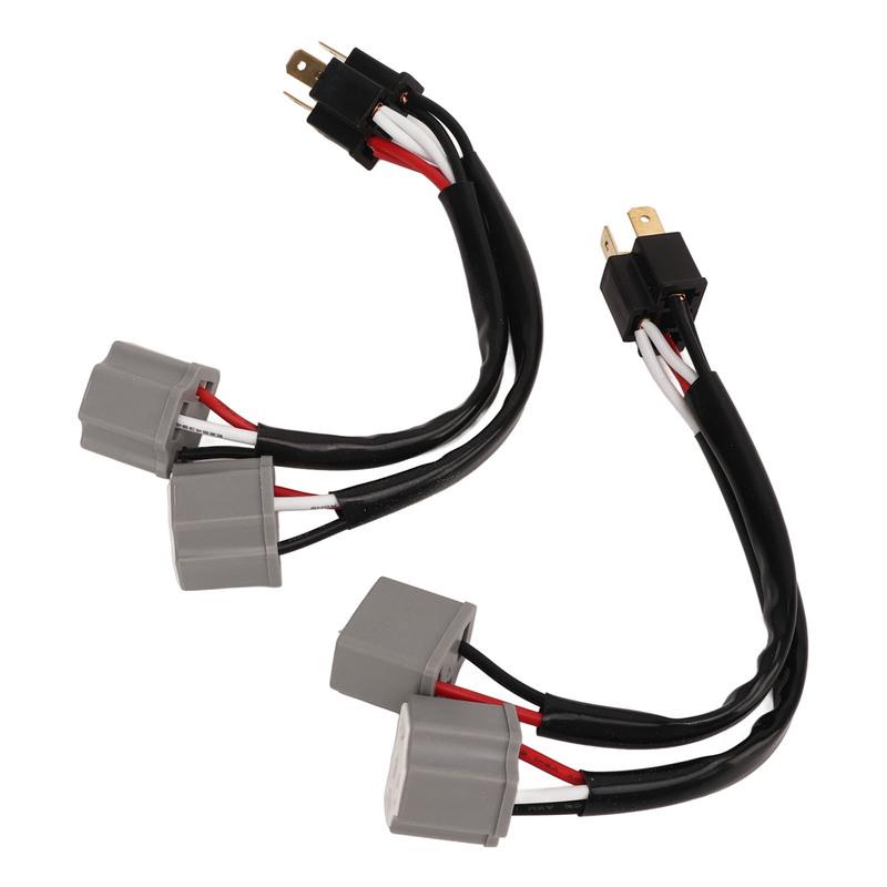 2Pcs 9003 H4 Headlights Wiring Harness Socket Adapter Male to Female 2 Way Splitter Wires for Truck Pickup LED Cable Plug