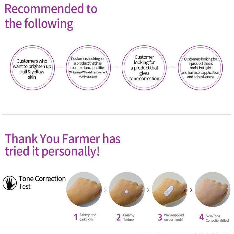 THANK YOU FARMER Be Beautiful Pure База под макияж SPF30 PA++ 40 мл (фиолетовый)