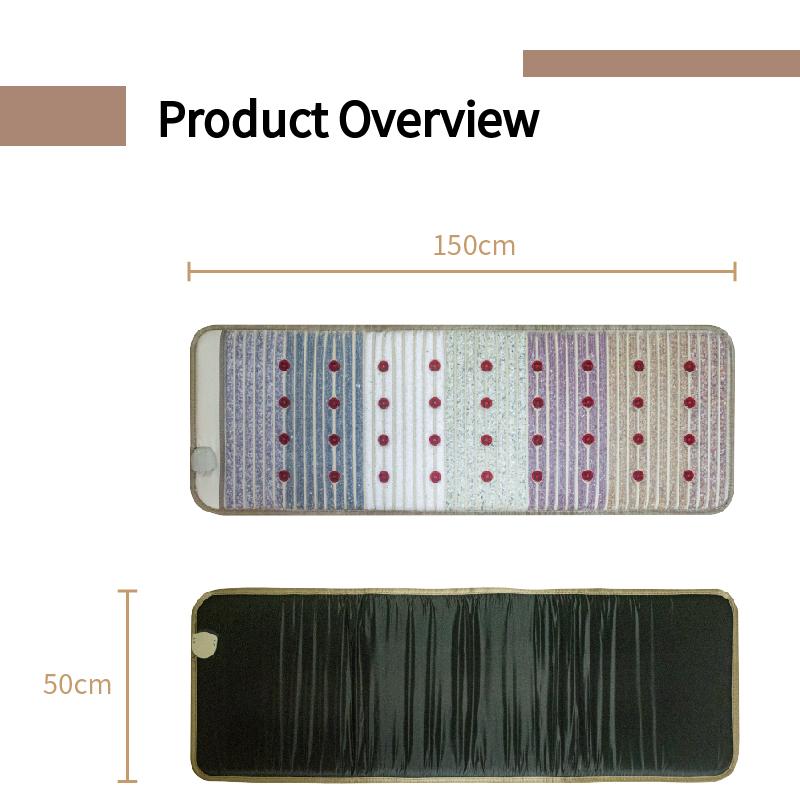 150×50 см инфракрасный магнитный биокристаллический коврик с технологией PEMF - подушка для массажа с фотонами и энергией чакры, грелка